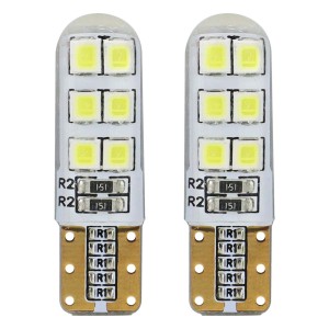 Żarówki LED STANDARD T10 W5W 12xSMD 2835 12V Silikon AMIO-01095