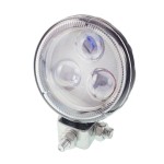 Lampa robocza LED okrągła soczewka srebrna 10-30V fi83mm obudowa alum.