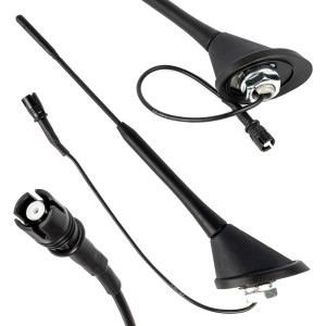 Antena samochodowa uniwersalna bat maszt ze wzmacniaczem RAKU-2 ANT10 AMIO-04154