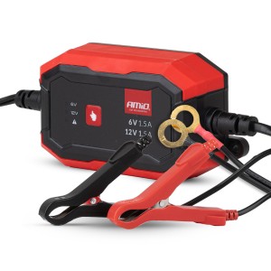 Prostownik cyfrowy AGM GEL STD LFP MAX 1,5A 6V 12V AMIO-04526