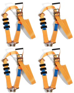 4x Pas lawetowy VDI z kostkami 3-punktowy 3m 4T