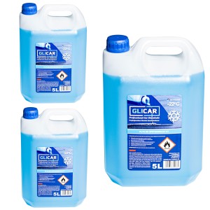 3x Płyn do spryskiwaczy niebieski 5L -22°C owocowy zapach