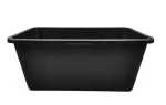 Kastra budowlana prostokątna 60L czarna duża donica
