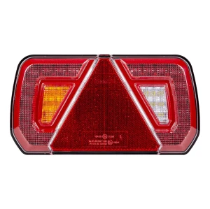 Lampa tylna 32 LED 12/24V z trójkątem lewa