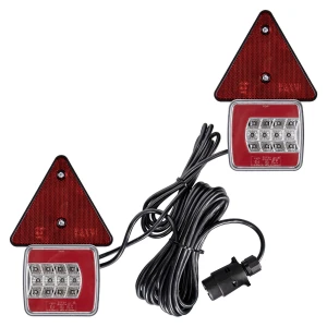 Zestaw lamp LED 25 magnes, trójkąt + przwód 7,5m