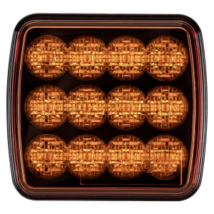 Lampa strobo 12xLED 12/24V magnes