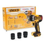 Klucz udarowy akumulatorowy 1/2" 500Nm 20V Bezszczotkowy + Nasadki