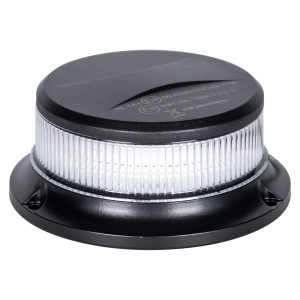 Lampa błyskowa ostrzegawcza LED biała 12V 24V kogut na magnes