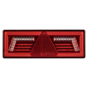 Lampa tylna KMR1 96 LED 12/24 V z trójkątem lewa 6 funkcji