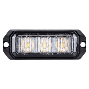 Lampa ostrzegawcza strobo 3x LED mała pom. R10 do wózków widłowych