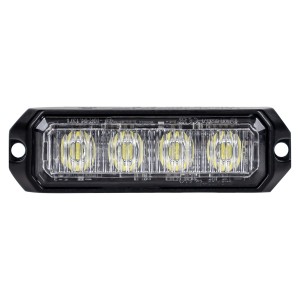 Lampa ostrzegawcza strobo 4x LED mała pomarańczowa R65 R10