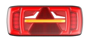 Lampa tylna LED neon dynamiczny kierunek trójkąt prawa