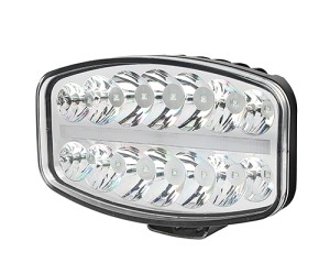 Reflektor drogowy pozycja środek + światło drogowe full LED 12/24V slim
