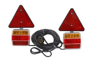 Zestaw lamp LED (P/CZ) na magnes + trójkąt + przewód 7,5m blister