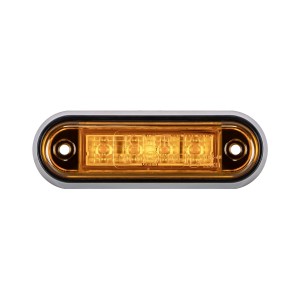 Lampa obrysowa 4xLED 12/24V żółta