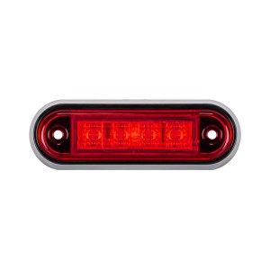 Lampa obrysowa 4xLED 12/24V czerwona