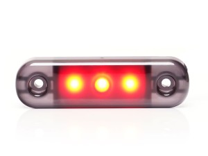 Lampa obrysowa LED 2334 W275.1 BLACK czerwona
