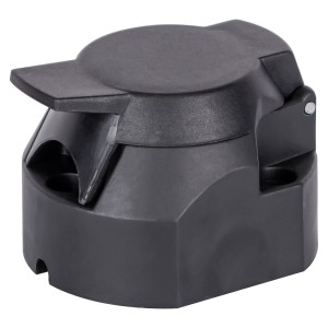 Gniazdo Przyczepy 7 PIN 12V Plastikowe E1216 – Pełne Oświetlenie i Hamowanie