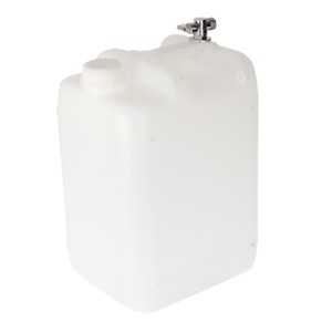 POJEMNIK NA WODĘ 20L - BIAŁY+ METALOWY KRANIK Z GWINTEM U GÓRY POLSKA PRODUKCJA