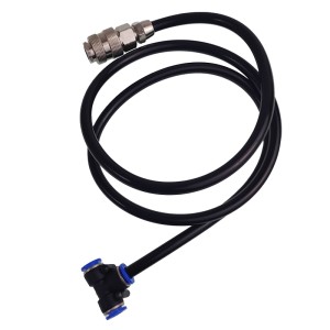 SZYBKOZŁ. PISTOLETU DO PRZEDMUCHU FI 8MM, 3/8", Z WĘŻYKIEM 1M, TRÓJNIK, KPL.