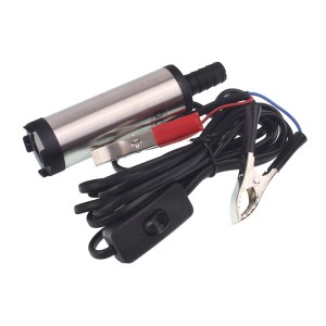 POMPA DO PALIWA 12V ELEKTRYCZNA BEZ FILTRA, 30L/MIN, ŚREDNICA 38MM