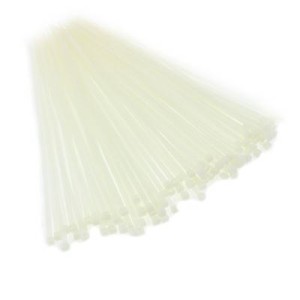 OPASKI ZACISKOWE 400X7,6MM - BIAŁE PLASTIKOWE, 100SZT/OPAKOWANIE, TRYTYTKI