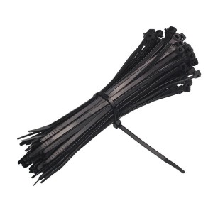 OPASKI ZACISKOWE 370X3,6MM - CZARNE PLASTIKOWE, 100SZT/OPAKOWANIE, TRYTYTKI