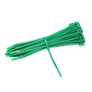 OPASKI ZACISKOWE 200X4,8MM - ZIELONE PLASTIKOWE, 100SZT/OPAKOWANIE, TRYTYTKI