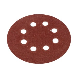 PAPIER ŚCIERNY - KRĄŻKI NA RZEP 125MM - 8 OTWORÓW, GRADACJA - 100